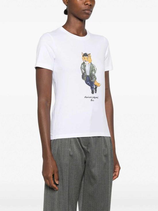 26FW 메종키츠네 반팔 티셔츠 MRWJT11KJ7026WHITE - MAISON KITSUNE