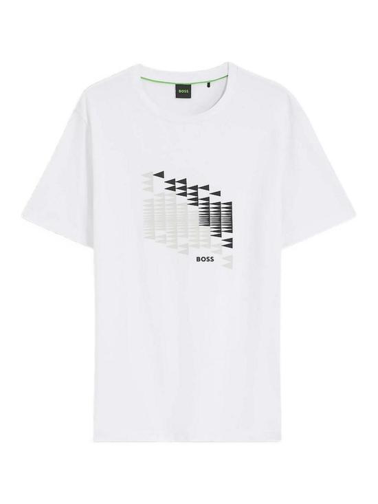 26FW 휴고보스 반팔 티셔츠 50566853100 WHITE