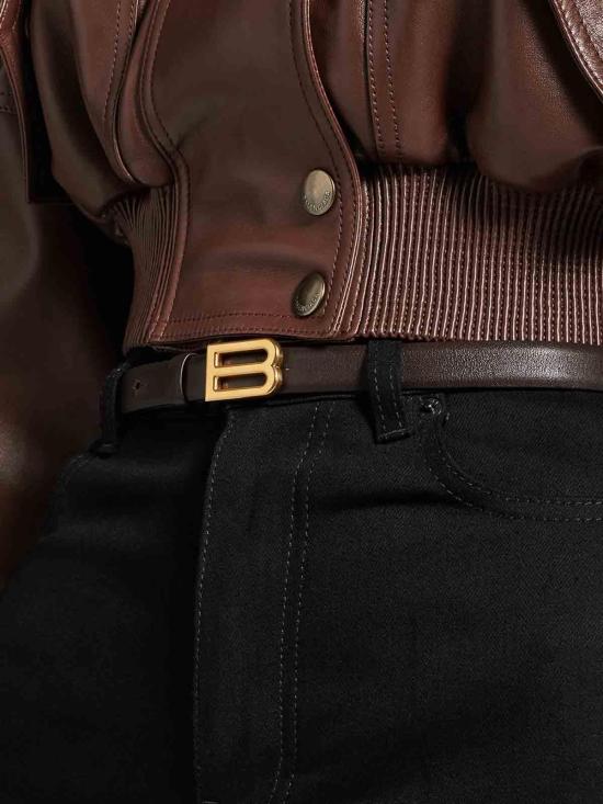 26FW 발렌시아가 벨트 8687602ACKI2356 BROWN - BALENCIAGA