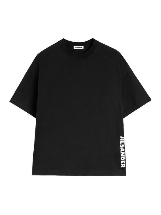 26FW 질샌더 반팔 티셔츠 J20348J22GC0277001 BLACK