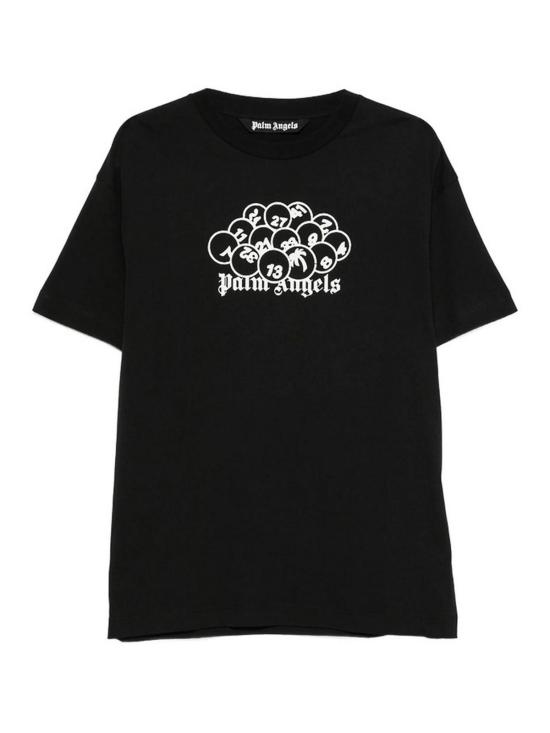 26FW 팜앤젤스 반팔 티셔츠 PAMAA001JR0151003 BLACK