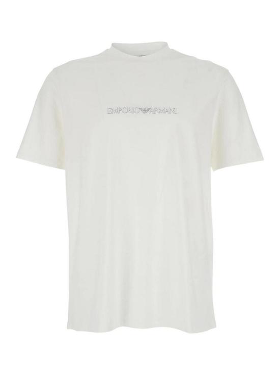 26FW 엠포리오 아르마니 반팔 티셔츠 AF13669EM004583M0307 WHITE