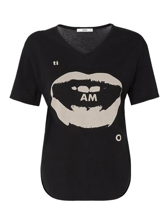 26FW 펜디 반팔 티셔츠 FS9805AV06F0QA1 BLACK