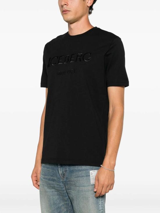 26FW 아이스 비 아이스버그 반팔 티셔츠 F014I1P0627A9000 BLACK - ICE B ICEBERG