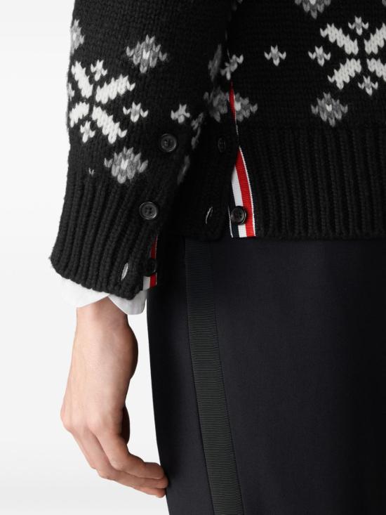  톰브라운 가디건 MKC658A Y2007001 BLACK - THOM BROWNE