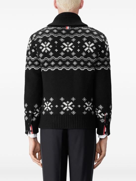  톰브라운 가디건 MKC658A Y2007001 BLACK - THOM BROWNE