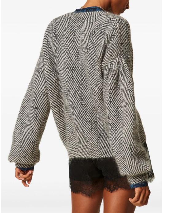 26FW 트윈셋 스웨터 262TT3400 S1827014175 NERO AVORIO - TWINSET