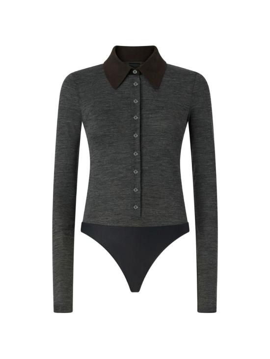 26FW 핑코 바디수트 티셔츠 107808RUBESCO A3NCI76 GRIGIO