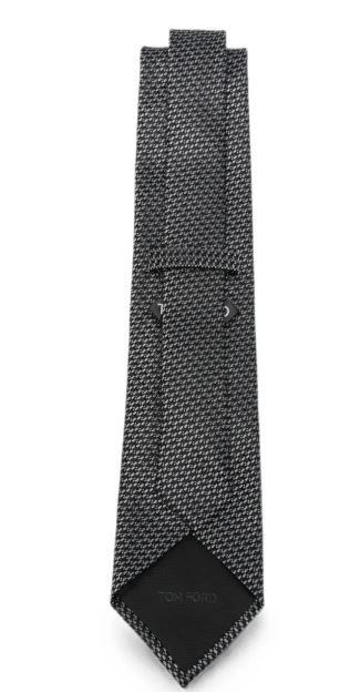 26FW 톰포드 넥타이 STE001 S0355NWA BLACK WHITE - TOMFORD
