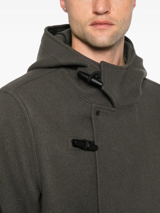 26FW 스톤 아일랜드 헤비 멜톤 울 캐시미어 쇼트 파카 L2S154100039S0453 V0062 GRIGIO - STONE ISLAND