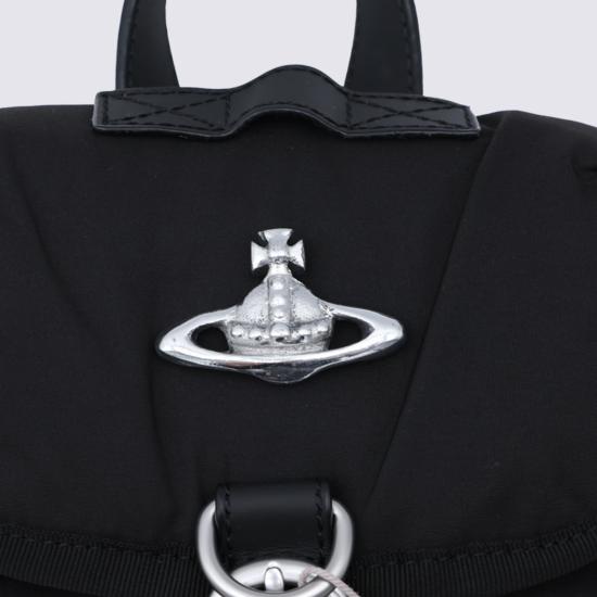 26FW 비비안웨스트우드 ORB 하이랜드 스몰 백팩 4A03000AU W019EN403 BLACK SILVER - VIVIENNE WESTWOOD
