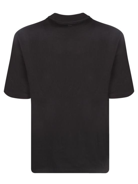 27FW 아미 하트 로고 코튼 자수 티셔츠 UTS341 726 001 Black - AMI