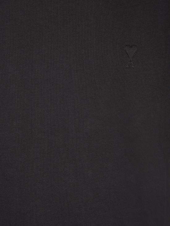 27FW 아미 하트 로고 코튼 자수 티셔츠 UTS341 726 001 Black - AMI