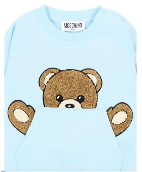 26FW 모스키노 점프수트 MUK05V LCA93 40304 LIGHT BLUE - MOSCHINO