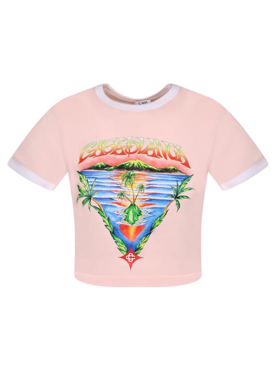26SS 카사블랑카 탑 WSP26JTS00 03 Pink