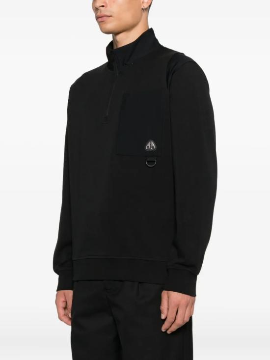26FW 무스너클 긴팔 티셔츠 M35MS615 292 NERO - MOOSE KNUCKLES