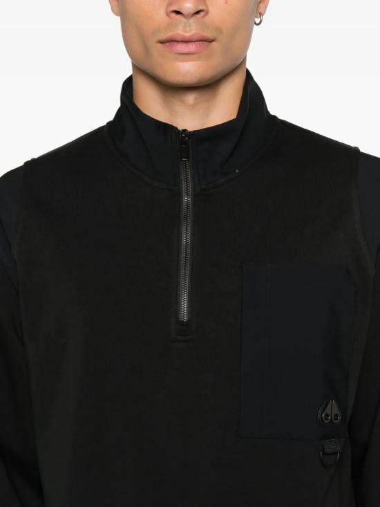 26FW 무스너클 긴팔 티셔츠 M35MS615 292 NERO - MOOSE KNUCKLES