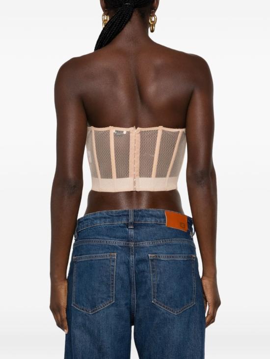 26FW 엘리자베타프랜치 민소매 티셔츠 TO07567E2 EA1 NUDE - ELISABETTA FRANCHI