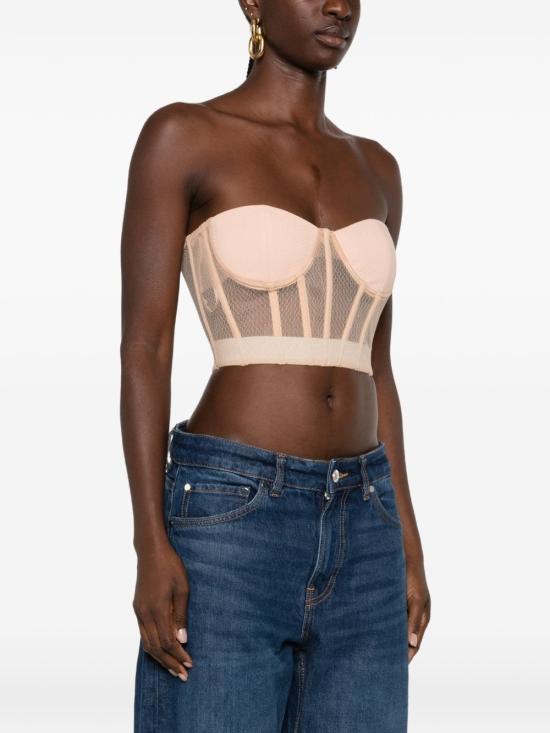 26FW 엘리자베타프랜치 민소매 티셔츠 TO07567E2 EA1 NUDE - ELISABETTA FRANCHI