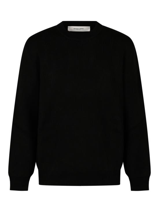 26FW 골든구스 Golden 레터링 밀리터리 크루넥 스웨터 GMP00841 P00197290100 BLACK - GOLDEN GOOSE