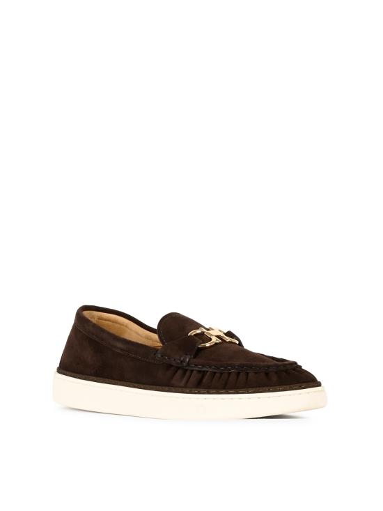 26FW 살바토레 페라가모 플랫 슈즈 795663 BARK EBANO LIGHT CAMEL - SALVATORE FERRAGAMO