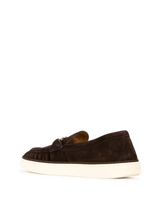 26FW 살바토레 페라가모 플랫 슈즈 795663 BARK EBANO LIGHT CAMEL - SALVATORE FERRAGAMO