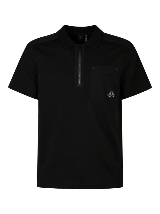 26FW 무스너클 폴로 티셔츠 M15MT755 292 BLACK - MOOSE KNUCKLES