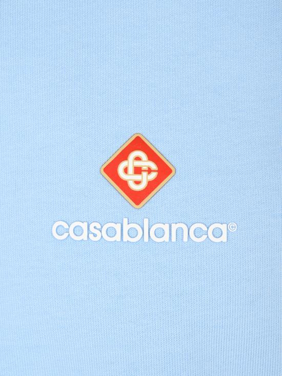 26FW 카사블랑카 반팔 티셔츠 MAW26JTS00104 PALE BLUE JERSEY CORE LOGO - CASABLANCA
