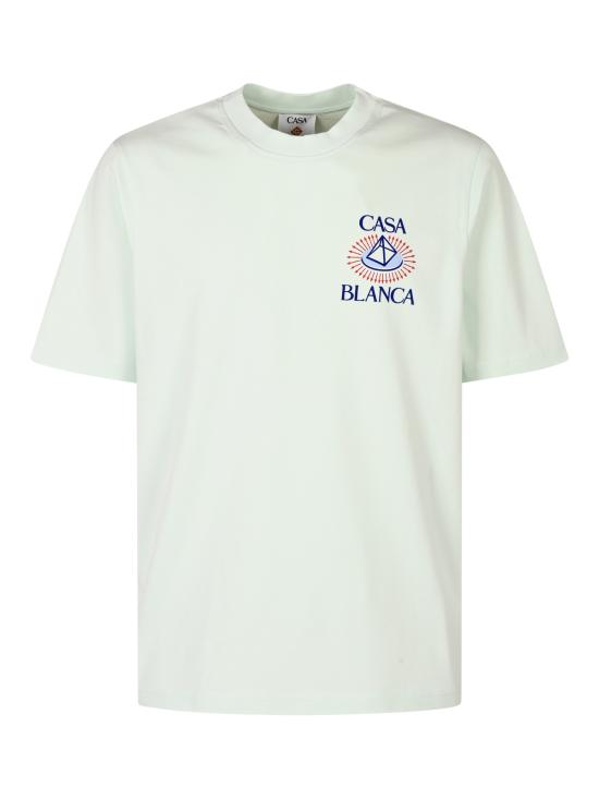 26FW 카사블랑카 셔츠 MAW26JTS00109 ICE BLUE JERSEY CORE LOGO - CASABLANCA