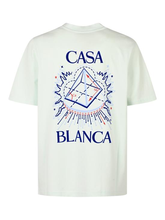 26FW 카사블랑카 셔츠 MAW26JTS00109 ICE BLUE JERSEY CORE LOGO - CASABLANCA