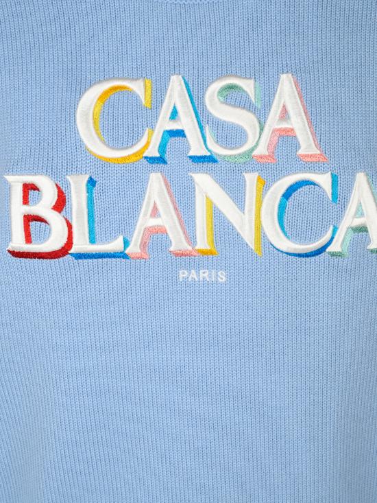 26FW 카사블랑카 긴팔 티셔츠 WAW26KW143501 MERINO STACKED LOGO - CASABLANCA