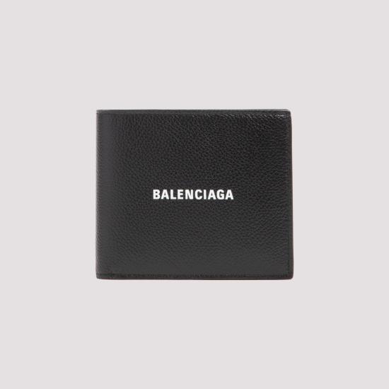 26FW 발렌시아가 캐쉬 스퀘어 반지갑 594549 1IZI3 1090 BLACK - BALENCIAGA