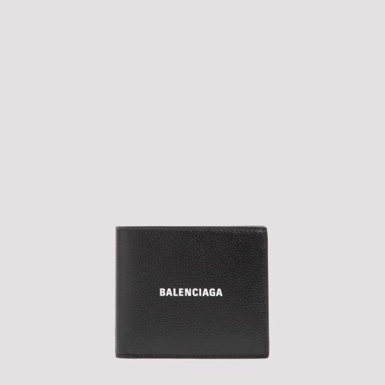 26FW 발렌시아가 캐쉬 스퀘어 반지갑 594549 1IZI3 1090 BLACK