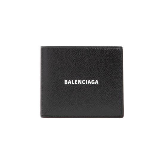 26FW 발렌시아가 캐쉬 스퀘어 반지갑 594549 1IZI3 1090 BLACK - BALENCIAGA