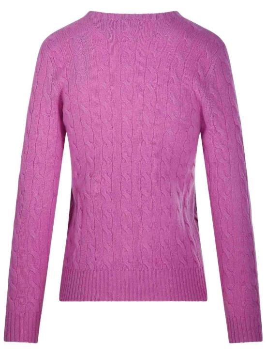 26FW 폴로 랄프로렌 폴로 자수 케이블 니트 스웨터 211971865 506 THISTLE PINK - POLO RALPH LAUREN