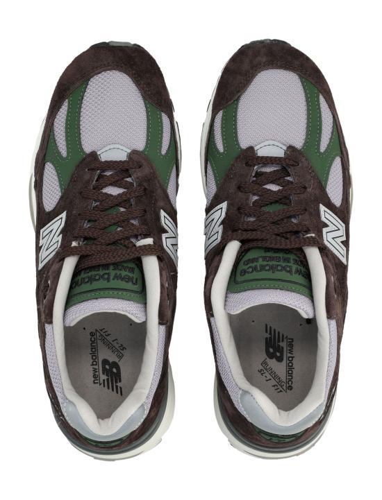 26SS 뉴발란스 991 스니커즈 U991BP2 GREEN BROWN GREEN PURPLE - NEW BALANCE