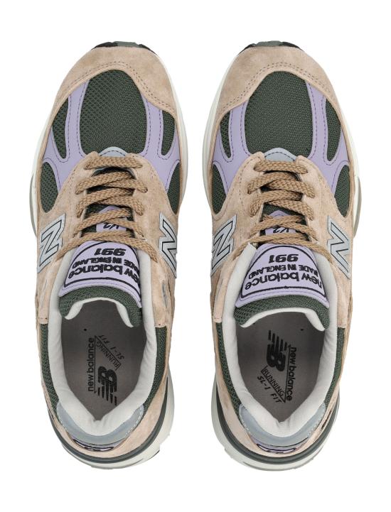 26SS 뉴발란스 991 스니커즈 U991DL2 TAN TAN GREEN PURPLE - NEW BALANCE
