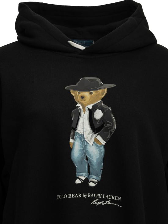 26FW 폴로 랄프로렌 긴팔 티셔츠 홀리데이 폴로 베어 스웨트셔츠 블랙 - POLO RALPH LAUREN