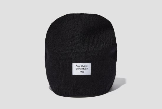 26FW 아크네 스튜디오 로고 패치 비니 AC UX HATS000034