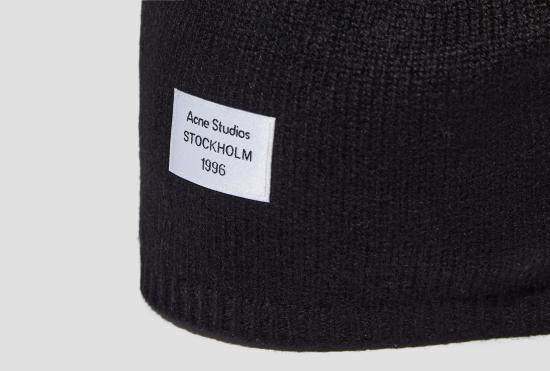 26FW 아크네 스튜디오 로고 패치 비니 AC UX HATS000034 - ACNE STUDIOS