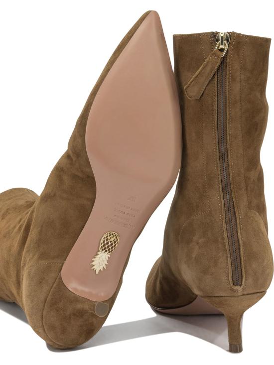 26FW 아쿠아주라 부츠 몽마르트르 50mm  및 앵클  브라운 - AQUAZZURA