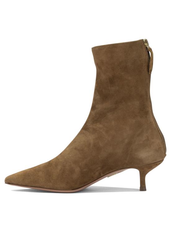 26FW 아쿠아주라 부츠 몽마르트르 50mm  및 앵클  브라운 - AQUAZZURA