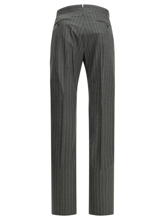 26FW 톰포드 스트레이트 팬츠 맞춤형 울 팬츠 (회색) - TOMFORD