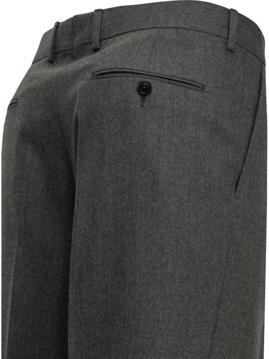 26FW 에르메네질도제냐 스트레이트 팬츠 맞춤형 울 팬츠 (회색) - ERMENEGILDO ZEGNA