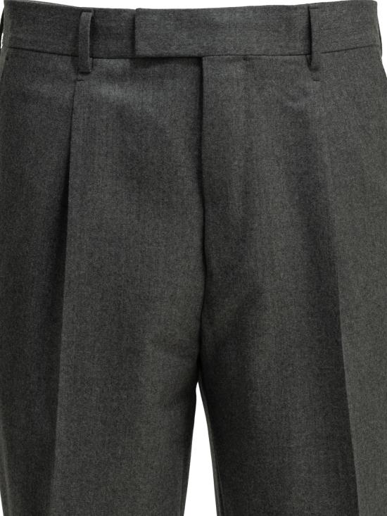26FW 에르메네질도제냐 스트레이트 팬츠 맞춤형 울 팬츠 (회색) - ERMENEGILDO ZEGNA