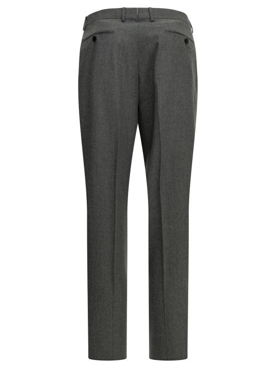 26FW 에르메네질도제냐 스트레이트 팬츠 맞춤형 울 팬츠 (회색) - ERMENEGILDO ZEGNA