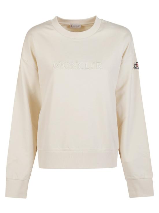 26SS 몽클레어 로고 모티프 맨투맨 로고 모티프 맨투맨 L1 093 8G000 20 89B2V Neutrals