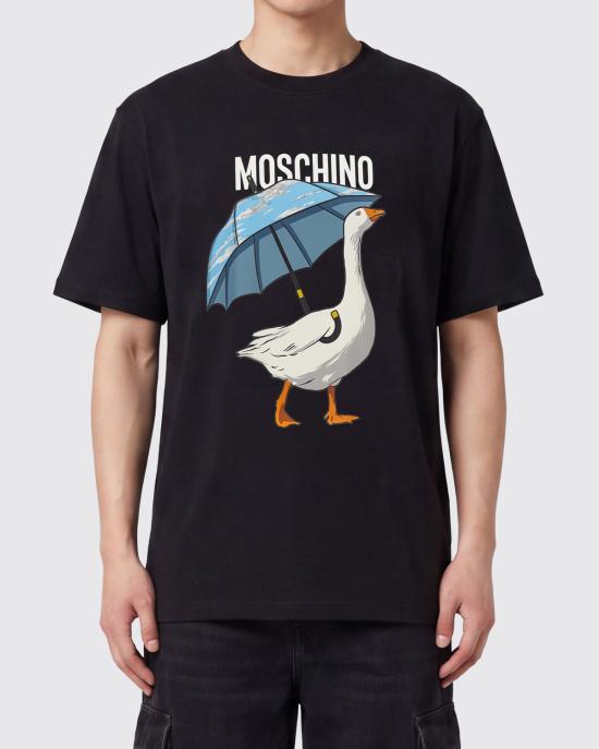 26FW 모스키노 반팔 티셔츠 0716 5241 1555 NERO MULTI - MOSCHINO