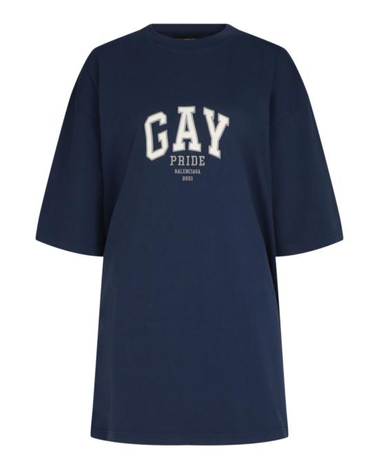  발렌시아가 탑 651795 TLV93 8561 40916 S Blue