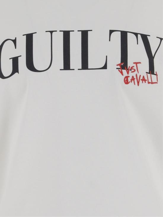 26FW 저스트까발리 반팔 티셔츠 81OAHE04CJ118004 White - JUST CAVALLI